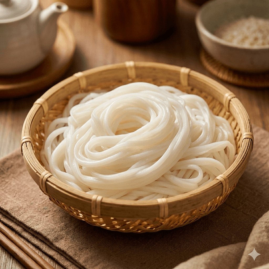 Chef pouring golden broth into bowl — Pho Concept kitchen